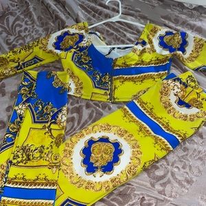 Two piece Versace print set